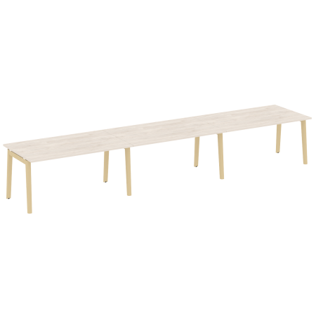 Стол переговорный на деревянных опорах Onix Wood OW.PRG-3.4 4740x980x750