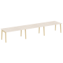 Стол переговорный на деревянных опорах Onix Wood OW.PRG-3.4 4740x980x750