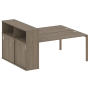 Рабочая станция с опорным шкафом-купе Metal System Style БП.РС-СШК-2.4 2010x1475x1098