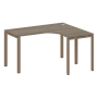 Стол криволинейный правый Metal System Style БП.СА-3 Пр 1400x1200x750