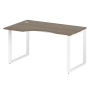 Стол криволинейный левый Metal System Style БО.СА-2 Л 1400x900x750