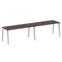 Рабочая станция на 2 рабочих места на А-образном м/к Metal System Style БА.СМ-2.4 3200x720x750