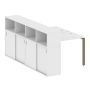 Рабочая станция с опорным шкафом-купе Metal System Style БП.РС-СШК-4.1 1410x2332x1098