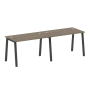 Рабочая станция на 2 рабочих места на А-образном м/к Metal System Style БА.СМ-2.2 2400x720x750