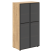 Шкаф со стеклянными дверьми LOFTIS LMC 80.2 800х430х1517