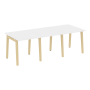 Стол переговорный на деревянных опорах Onix Wood OW.PRG-3.0 2340x980x750