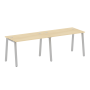 Рабочая станция на 2 рабочих места на А-образном м/к Metal System Style БА.СМ-2.2 2400x720x750