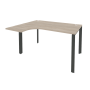 Стол эргономичный левый на П-образном м/к Onix O.MP-SA-3L 1380x1180x750