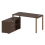 Рабочая станция с опорной тумбой левая Metal System Style БП.РС-СТС-2.3 Л 1500x1520x750