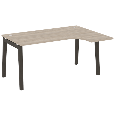 Стол эргономичный правый на деревянных опорах Onix Wood OW.SA-4R 1580x1180x750