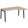 Стол эргономичный правый на деревянных опорах Onix Wood OW.SA-4R 1580x1180x750