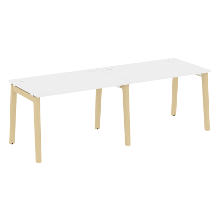 Рабочая станция на деревянных опорах Onix Wood OW.RS-2.2.8 2360x800x750