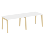 Рабочая станция на деревянных опорах Onix Wood OW.RS-2.2.8 2360x800x750