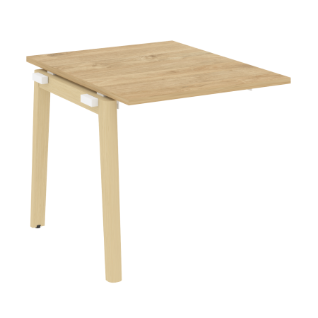 Проходной наборный элемент переговорного стола на деревянных опорах Onix Wood OW.NPRG-0 780x980x750