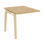 Проходной наборный элемент переговорного стола на деревянных опорах Onix Wood OW.NPRG-0 780x980x750