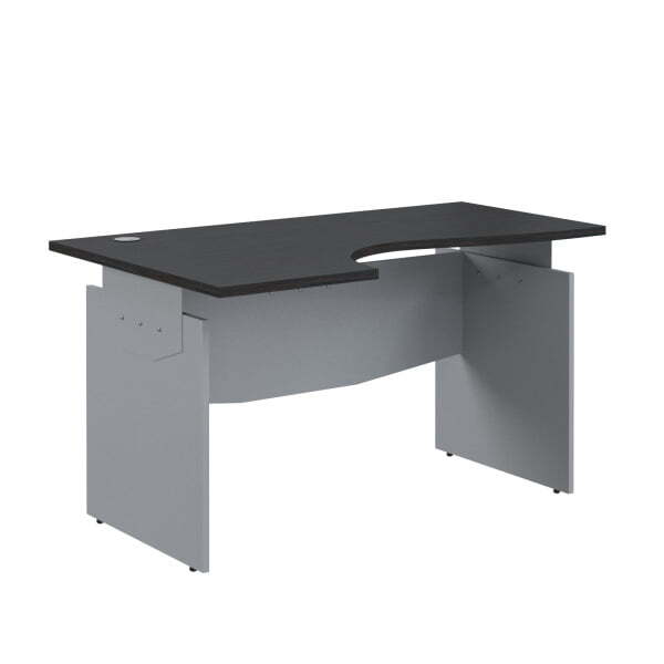 Стол эргономичный левый Offix-new OCET 149L 1400x860x750 (Легно темный/металлик)