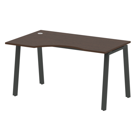 Стол криволинейный левый Metal System Style БА.СА-2 Л 1400x900x750