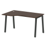 Стол криволинейный левый Metal System Style БА.СА-2 Л 1400x900x750