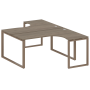 Рабочая станция криволинейная Metal System Style БО.РАС-СА-2.4 1600x2435x750