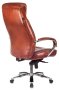 Кресло руководителя T-9922SL светло-коричневый Leather EiCHel кожа крестов. металл хром
