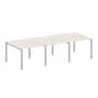 Переговорный стол 3 столешницы Metal System Style БП.ПРГ-3.1 3000x1235x750