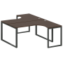 Рабочая станция криволинейная Metal System Style БО.РАС-СА-2.4 1600x2435x750