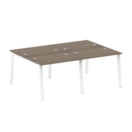 Рабочая станция на 4 рабочих места на А-образном м/к Metal System Style БА.СМ-4.1 2000x1475x750