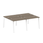 Рабочая станция на 4 рабочих места на А-образном м/к Metal System Style БА.СМ-4.1 2000x1475x750