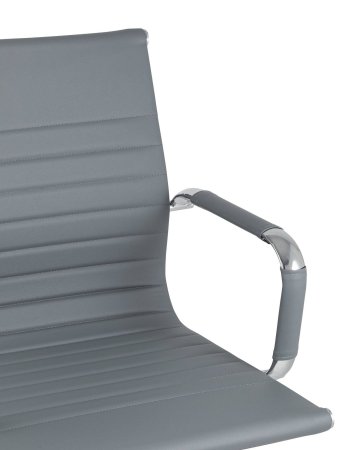 Кресло для посетителей TopChairs Visit серое (Кресло для посетителей Visit серый)