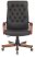 Кресло руководителя T-9928WALNUT/ECO черный эко.кожа крестов. металл/дерево