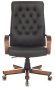 Кресло руководителя T-9928WALNUT/ECO черный эко.кожа крестов. металл/дерево