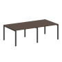 Переговорный стол 2 столешницы Metal System Style БП.ПРГ-2.2 2400x1235x750