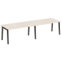 Стол переговорный на деревянных опорах Onix Wood OW.PRG-2.4 3160x980x750