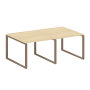 Переговорный стол 2 столешницы Metal System Style БО.ПРГ-2.1 2000x1235x750