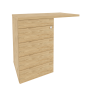 Тумба приставная TIP-ON универсальная л/пр Onix O.TPU-4 TIP 842x460x750