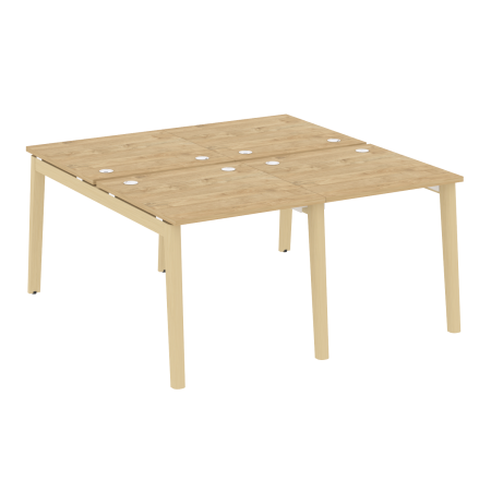 Рабочая станция на деревянных опорах Onix Wood OW.D.RS-4.0.8 1560x1635x750