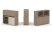 Тумба двойная + низкая надставка ES.NB.2N-7 (1500х410х1135)