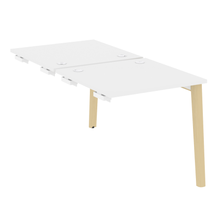 Стол-приставка двойной на деревянных опорах Onix Wood OW.D.SPR-0.8 780x1635x750