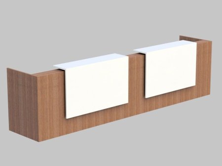 Композиция из 3 прямых модулей Z2 Z2C10 3660x880x1130 (Орех каналетто)