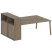 Рабочая станция с шкафом-купе на А-образном м/к Metal System Style БА.РС-СШК-2.5 Т 2210x1475x1098