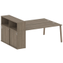 Рабочая станция с шкафом-купе на А-образном м/к Metal System Style БА.РС-СШК-2.5 Т 2210x1475x1098