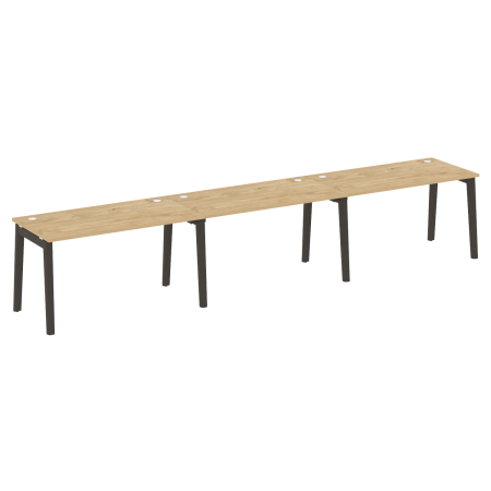 Рабочая станция на деревянных опорах Onix Wood OW.RS-3.3.7 4140x720x750