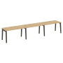 Рабочая станция на деревянных опорах Onix Wood OW.RS-3.3.7 4140x720x750