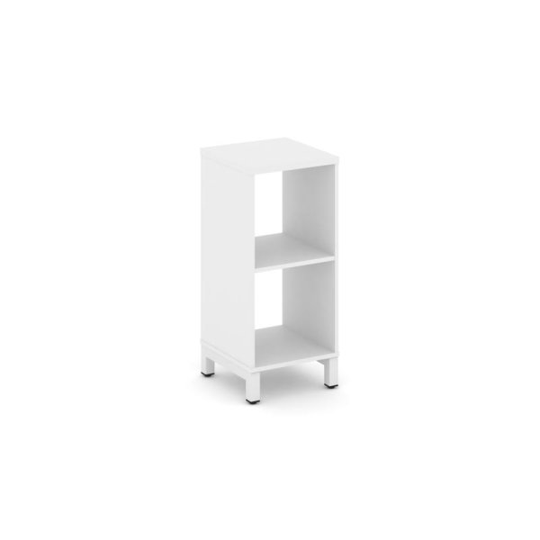 Каркас стеллажа 2 яруса SN.KS-210 (387х400х881) (Белый/Металл Белый)