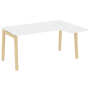 Стол эргономичный правый на деревянных опорах Onix Wood OW.SA-4R 1580x1180x750
