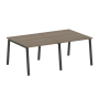 Стол для переговоров (2 столешницы) на А-образном м/к Metal System Style БА.ПРГ-2.1 2000x1235x750