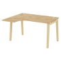 Стол эргономичный левый на деревянных опорах Onix Wood OW.SA-3L 1380x1180x750