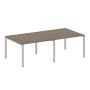 Переговорный стол 2 столешницы Metal System Style БП.ПРГ-2.2 2400x1235x750