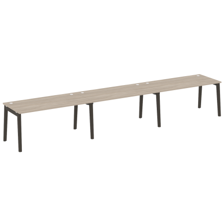 Рабочая станция на деревянных опорах Onix Wood OW.RS-3.4.8 4740x800x750