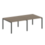Переговорный стол 2 столешницы Metal System Style БП.ПРГ-2.2 2400x1235x750